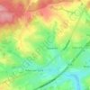 Topografische kaart Rosière-la-Grande, hoogte, reliëf