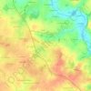 Topografische kaart Nesmy, hoogte, reliëf