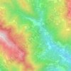 Topografische kaart Belpiano, hoogte, reliëf