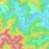 Topografische kaart Drouillèdes, hoogte, reliëf