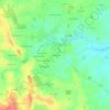 Topografische kaart La Bauftière, hoogte, reliëf