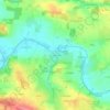 Topografische kaart La Guesdonnière, hoogte, reliëf