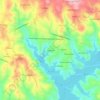 Topografische kaart Levegada, hoogte, reliëf