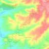 Topografische kaart Pouca Pena, hoogte, reliëf