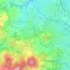 Topografische kaart La Rivoire, hoogte, reliëf