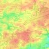 Topografische kaart Cosquer, hoogte, reliëf