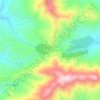 Topografische kaart Montevecchio, hoogte, reliëf