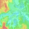 Topografische kaart Nyback, hoogte, reliëf