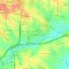 Topografische kaart Lincoln Heights, hoogte, reliëf