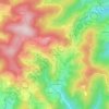Topografische kaart Le Guillard, hoogte, reliëf