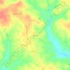 Topografische kaart Ridgecrest, hoogte, reliëf