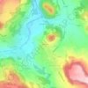 Topografische kaart Bouzols, hoogte, reliëf