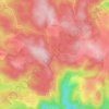 Topografische kaart Vialavert, hoogte, reliëf