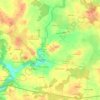 Topografische kaart Le Palastre, hoogte, reliëf