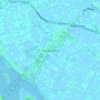 Topografische kaart Kamperland, hoogte, reliëf