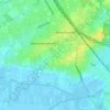 Topografische kaart Thij, hoogte, reliëf