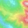 Topografische kaart Frontignano di Ussita, hoogte, reliëf