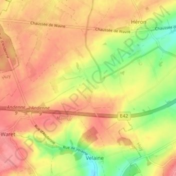 Topografische kaart Forseilles, hoogte, reliëf