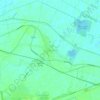 Topografische kaart Vigarano Pieve, hoogte, reliëf