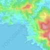 Topografische kaart Venere Azzurra, hoogte, reliëf