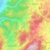 Topografische kaart Stettbach, hoogte, reliëf