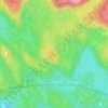 Topografische kaart Granåsen, hoogte, reliëf
