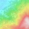 Topografische kaart Póvoa Nova, hoogte, reliëf