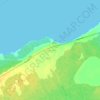 Topografische kaart Grande-Anse, hoogte, reliëf