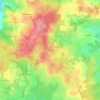Topografische kaart Chez Freret, hoogte, reliëf
