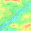 Topografische kaart Le Polécio, hoogte, reliëf