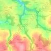 Topografische kaart Coatelan, hoogte, reliëf