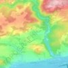 Topografische kaart Leiben, hoogte, reliëf