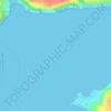 Topografische kaart Cork Harbour, hoogte, reliëf