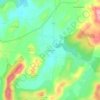 Topografische kaart Cazejourdes, hoogte, reliëf