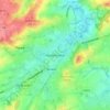 Topografische kaart Nederbrakel, hoogte, reliëf