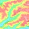 Topografische kaart Boissonnade, hoogte, reliëf