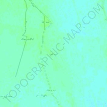 Topografische kaart Abd Ali, hoogte, reliëf