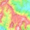 Topografische kaart Puranogaun Dapcha, hoogte, reliëf
