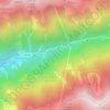 Topografische kaart Les Pontes, hoogte, reliëf