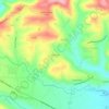 Topografische kaart Villa Bizzarri, hoogte, reliëf