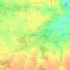 Topografische kaart La Blanchardière, hoogte, reliëf