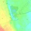 Topografische kaart Borgagne, hoogte, reliëf