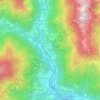 Topografische kaart Procaria, hoogte, reliëf