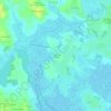Topografische kaart La Grée des Fossés, hoogte, reliëf