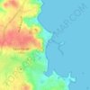 Topografische kaart Troguérot, hoogte, reliëf