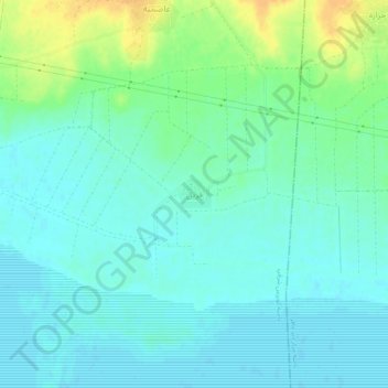 Topografische kaart Qurayn, hoogte, reliëf