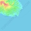 Topografische kaart Praia, hoogte, reliëf