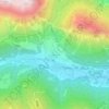 Topografische kaart Pedenosso, hoogte, reliëf