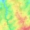 Topografische kaart Trébéfour, hoogte, reliëf