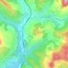 Topografische kaart Vinas, hoogte, reliëf